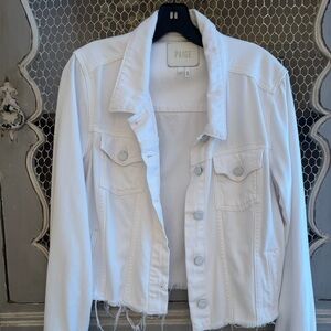 PAIGE Crisp White Jean Jacket